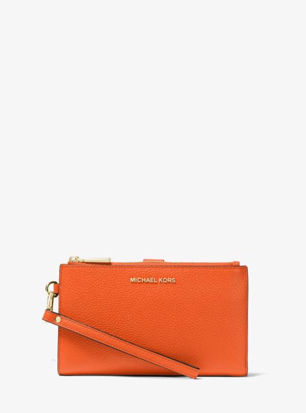 Damske Penazenky Michael Kors Adele Leather Smartphone Oranžové - Doplnky Michael Kors Akcia | YNZRI-5264